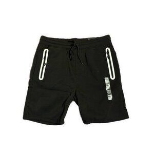 Brooklyn Cloth Mens New Black White Knit Short Shorts 8” Inch Inseam Medium